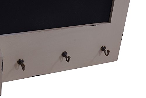 Memoboard „Kolding“ Wandorganizer Uhr Tafel Garderobe Landhaus Stil - 4