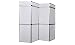 Produktbild vidaXL Faltwand 240 x 200 cm Stellwand weiß