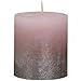 Produktbild bolsius Fading Landhausstil metallisch Kerze Säule 80/68 mm Pastell-rosa – chamapgner – einzigen Kerze