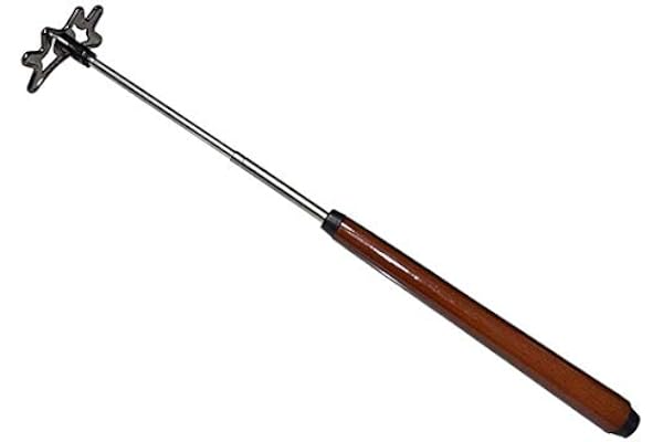 Sumnacon rétractable bâton de Pont de Billard en Acier INOX et Plastique Pont de Queue de Billard avec tête de Pont Amovible et Manche en Bois Brun,35cm-140cm (Brun)