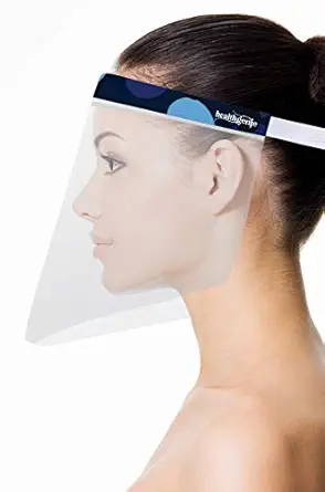 Healthgenie Face Shields & Ear, Safety face Shield 450 Microns Unbreakable Shield for Men and Women