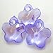 Produktbild 30 pièces 12 mm Acrylique Fleur Charm Pendentifs - Violet pâle - A5127