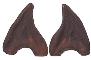 shoperama Ohrenspitzen aus Latex Spitze Ohren Applikationen Dämon Biest Kostüm-Zubehör rot, Variante:Werwolf