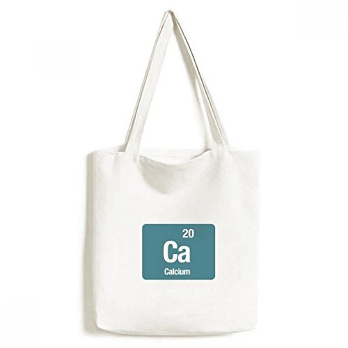 DIYthinker Men Ca Calcium Chemical Element Science Environmentally Tote Canvas Bag Shopping Handbag Craft Washable 33cm x 40 cm (13 inch x 16 inch) Multicolor