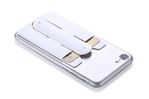 KronyaÂ® | Smartphone Kartenhalter mit StÃ¤nder | Auto Case Etui Finger Fitness Geldbeutel GeldbÃ¶rse Halter Halterung Handy HÃ¼lle KopfhÃ¶rer Sport Apple iPhone 7 8 X Samsung Galaxy S8 (Schwarz)