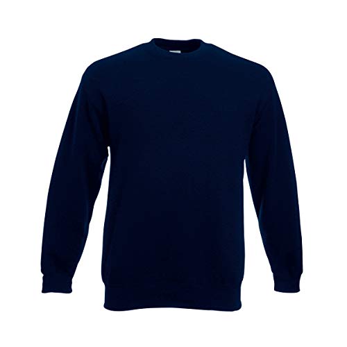 Fruit of the Loom - Sudadera básica con Tejido Belcoro® (Mediana (M)/Azul Oscuro)
