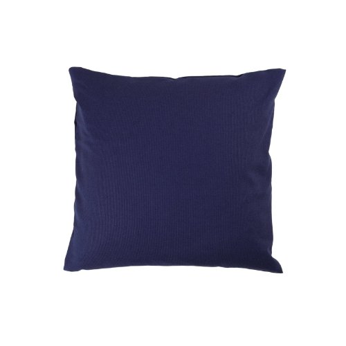 Kissenbezug 40x40 cm, Uni Marine Blau, Baumwolle Canvas, Reißverschluss, hochwertig, robust, strapazierfähig, langlebig, einfarbig, Kissenhülle, Kissen, Dekokissen, Kopfkissen, Sofakissen, Couchkissen
