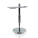 Stylish Chrome Razor & Shaving Brush Shaving Stand Holder Drip Stand
