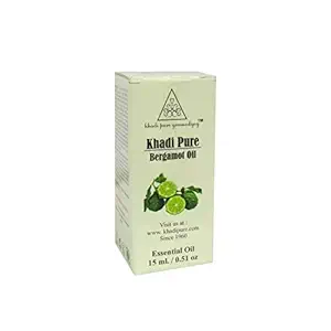 Khadi Pure Herbal Bergamot Essential Oil, 15 ml