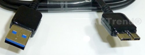 Original AKTrend® USB-3.0-Kabel A-Stecker auf Micro-B-Stecker (ca. 1 Meter) , Kabel A an Micro B Für Intenso , Toshiba , Seagate , Western Digital Externe Festplatte HDD , Lade Daten Kabel , Ladekabel Datenkabel Für Samsung Note 3 Galaxy S5 SM-G900F I9600 - 2