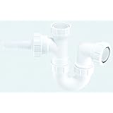 McAlpine WM2 Sink Trap with Horizontal Nozzle, White