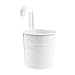 Produktbild Weimay 1 Metall hängende dekorativer Blumentopf Vase für Zuhause Garten mit abnehmbarem Haken weiß
