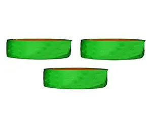 S&S Agencies 18x06 Inch (03 Pieces) UV-Stabilized HDPE Plastic Grow Bags for Terrace Gardening|Outdoor Gardening|Kitchen Garden|Home Gardening|Leafy Vegetable Garden|Lawn|Flower pots|keerai |pudina |palak grow bag