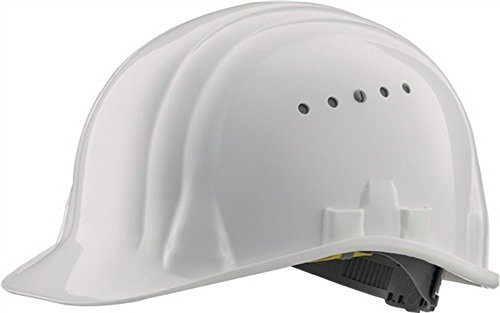Preisvergleich Produktbild Schutzhelm Baumeister 80 / 6 weiß EN397 SCHUBERTH 6Pkt-Gurtband