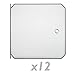 Produktbild PrimeMatik - 12-Pack 35x35cm weiß Türen für kubische modulare Schrank Veranstalter