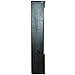WATSONS EXHIBIT - Solid Wood 4 Shelf Glass Wall Display Cabinet - Black