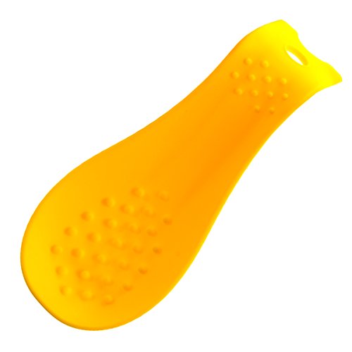 Löffelablage 8 x 20 cm, gelb, Kochblume Edition, Silikon