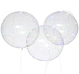 Palos Tamaño: 30cmx2pcs GreatFun 2 piezas reutilizables luminosos LED globo látex transparente LED globo con Copa luz hasta globos decoración globos fiesta cumpleaños LED globos para boda