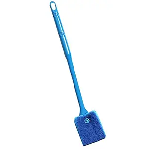 Phenovo 40cm Long Handle Fish Tank Aquarium Glass Brush Cleaner Algae Scrapper Cleaning Tools - Blue, One Size