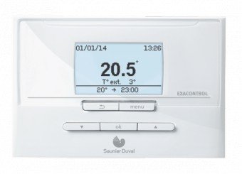 Saunier Duval Thermostat programmation Saunier Duval Exacontrol E7R C-B