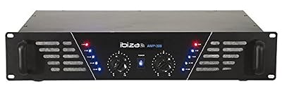 Ibiza AMP300 Amplificateur de Sonorisation 2x 240W Noir