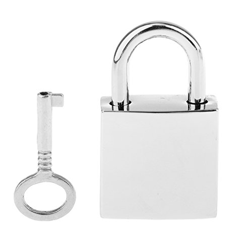 Preisvergleich Produktbild Sharplace Mini Gepäck Vorhängeschloss Reisegepäck Schloss Kofferschloss mit Schlüsseln Set - Silber