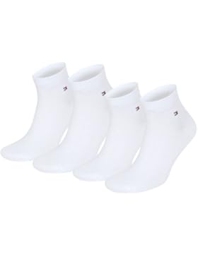 TOMMY HILFIGER Herren Flag Casual Business Quarter Socken 4er Pack