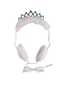 4 Seasons Plush Muff Headphone for Girls Princess Crown Hello Kitty Cartoon Design (Black)