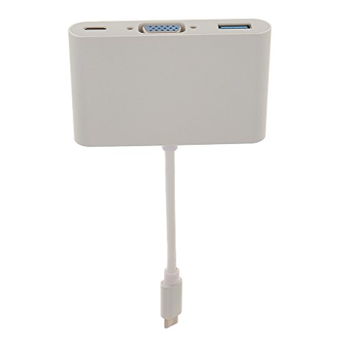 Generic Usb 3.1 Typ C Vga USB 3.0 Buchse AV-Adapterkabel Konverter Silber - 3