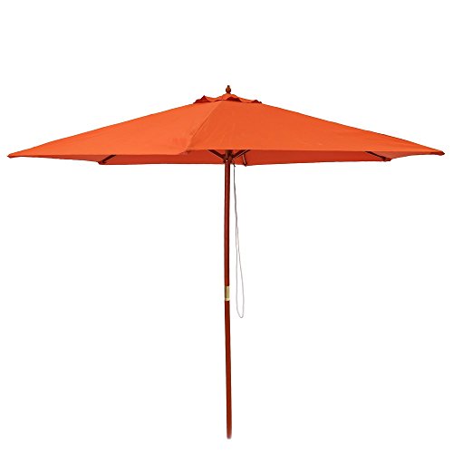 Ldk Garden 82419 - Parasol de jardín plegable, 300 x 300 x 250 cm, color terracota
