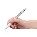 Produktbild MoKo Schutzhülle für Apple Pencil, Hülle Halter mit eingebautem Clip, einziehbarem Spitzenschutz, Federknopf und Sicherungsdeckel für iPad Pro 9.7" 12.9" Apple Pencil, Silber & Weiß