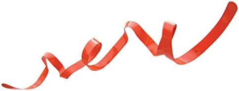 HeadSprung 90 x 20 x 12 cm Mild Steel Wall Mounted Ribbon Coat Rack, Glossy Red