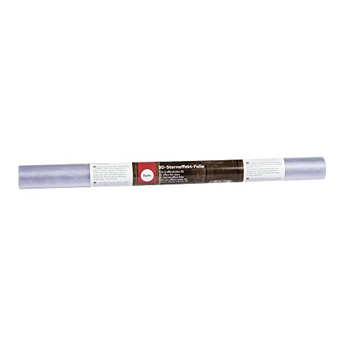 Rayher 23009000 3D-Sterneffekt-Folie, 100x33cm, Stärke 1,5mm