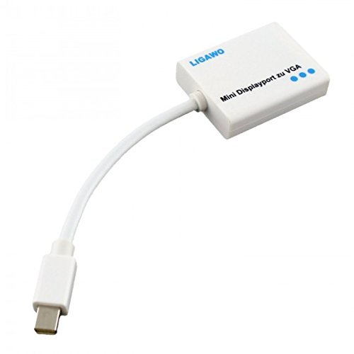 Ligawo 6518907 MDP Mini Displayport zu VGA Adapterkabel "Thunderbolt kompatibel" weiß