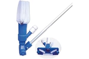 YMBERSA Kit Limpiafondos barredora Venturi para minipiscinas con Bolsa recogetodo. Incluye pértiga Desmontable 1,20 MTS