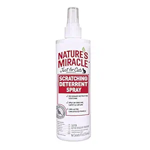 Nature's Miracle Products CNAP5778 Just for Cats No Scratch Deter Spray, 8-Ounce