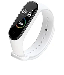 SHOPTOSHOP M4 Smart Watch for Men/Women/Boys/Girls and All Age Group Features Like Daily Activity Tracker, Heart Rate Sensor, Sleep Monitor and Basic Functionality(White )