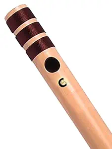 AIBANA Beginners Flutes C Natural Medium Right Hand 8 Hole Bansuri Musical Instrument Size 48 cm