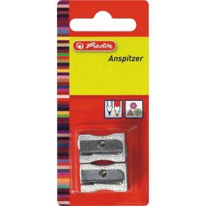 Preisvergleich Produktbild Herlitz 6 x Anspitzer doppelt Metall VE=2 Stück