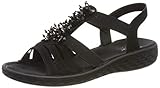 stabile und bequeme Laufsohle Rieker Damen V22G1-00 Geschlossene Sandalen, Schwarz 00, 42 EU