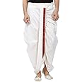 Krystle Boy's Ready to Wear Cotton Stitched Dhoti Pants (White, Free Size)