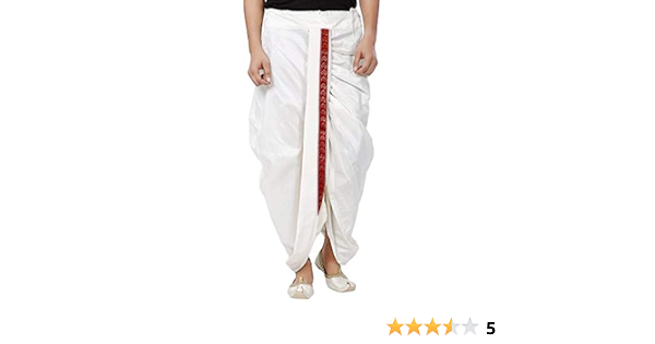 Wear Cotton Stitched Dhoti Pants (White 