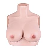 100% fortgeschrittenes nicht-allergisches medizinisches Silikon, geruchlos, hautfreundlich, Gefühl von echte Haut, weiche Brust, super echt.