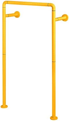 YXHZ® Urinal handrail, Stainless steel Nylon Fluorescence Barrier-free Customizable size Non-slip White Yellow Aid and safety ( Color : Yellow )