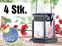 Lunartec Solar-LED-Laterne in asiatischem Design, 4er-Set - 3