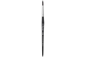 Raphael Brush Pincel sintético para Acuarela de Ardilla, Redondo, Negro, 12