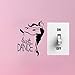 Produktbild Wc-asdcc Just Dance Vinyl Switch Aufkleber Ballerina Aufkleber Removable Home Dekoration Zubehör Wandaufkleber A2117