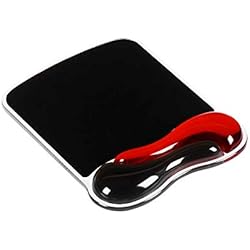 Kensington Duo Gel - Tapis Souris Ergonomique avec Repose-Poignet - Compatible avec Souris Laser et Optiques - 26 x 247 x 190 mm - Rouge (62402)