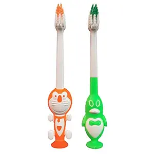 Lookat toothbrush Ultra Soft Bristles for kids boys and girls pack of 2