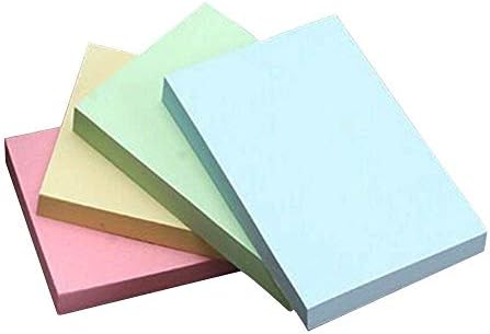 Fliyeong Convenience Stickers Notes Removable Post Self-sticking Portable Note Memo Pad Adhesive For Office Wall Computer Glass Books Notes 400 stickers 75 * 50mm